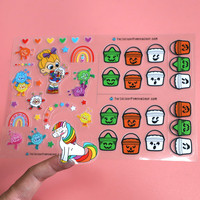 Hojas de Pegatinas Personalizadas, Pegatinas de Vinilo Impermeables, Impresión de Pegatinas Personalizadas con Corte Kiss-Cut para Etiquetas de Logotipos de Embalaje
