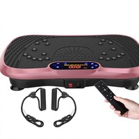 Plateforme vibrante en métal AXV avec télécommande, écran LED, 120 tr/min, charge maximale de 280 livres pour un entraînement complet du corps et la perte de graisse