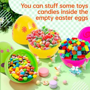 Oeufs galvanisés peints de Pâques 15cm 25cm gros oeufs plaqués or en plastique pour Pâques enfants jouent - Product Image 6