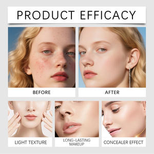 كونسيلر تغطية كاملة كاملة كاملة على شكل حرف V مع فرشاة تدوم طويلاً - Product Image 5