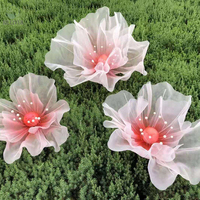 Nouvelles fleurs artificielles géantes de style moderne, faites à la main en EVA et PE, grandes fleurs de pavot en soie pour la décoration de mariage, de fête ou de magasin