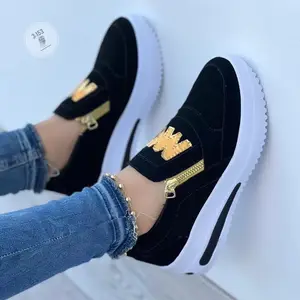 2022 New sports single shoes Flat sole solid color women's casual sports shoes