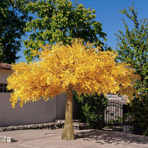Vente chaude À La Main Résistant Aux UV Géant Artificiel Jaune GingkoTree en Pots pour Intérieur Extérieur Maison Jardin Verdure Décoration - Product Image 4