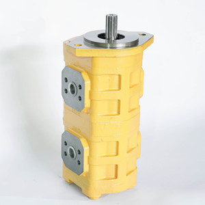 Pompe hydraulique double circuit à haute pression en fonte jaune durable, à faible fuite, pour travaux de terrassement - Product Image 6