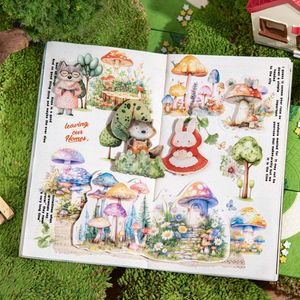 15 pegatinas por paquete Serie de cuentos de <span class=keywords><strong>Caperucita</strong></span> <span class=keywords><strong>Roja</strong></span> Manual de tema de <span class=keywords><strong>cuento</strong></span> de hadas Material de collage de fondo - Product Image 4