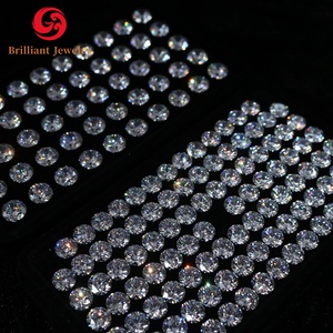Piedras preciosas sueltas blancas de Zirconia cúbica de gran venta, precio al por mayor de grado 3A, piedras redondas de <span class=keywords><strong>1</strong></span> - 30mm Cz, piedras de Zirconia cúbica - Product Image 6