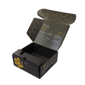 Boîtes d'expédition en carton ondulé kraft, impression couleur noire sur mesure, meilleur prix - Product Image 4