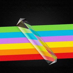 Brinquedo Educacional das crianças de sete cores luz Mitsubishi espelho óptico vidro prisma arco-íris fotografia adereços triângulo para - Product Image 2