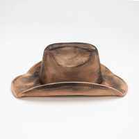 Topi Koboi Suede Mewah Bergaya Vintage Bertekstur Fedora Mewah untuk Petualangan Luar Ruangan Kasual