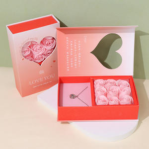 Caja de Embalaje de Joyería de Papel Rectangular, Caja de Almacenamiento para el Día de San Valentín para Pendientes, Collar, Pulsera, Caja de Regalo Moderna y Elegante - Product Image 6