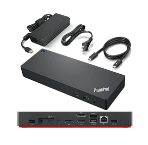 Base de Conexión USB-C <span class=keywords><strong>Thinkpad</strong></span> 40B00300 para Lenovo Thunderbolt 4 con Adaptador de 300W, Compatible con Pantalla 4K - Product Image 1