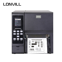 Impresoras de Etiquetas LONVILL, Impresora Industrial de Códigos de Barras RFID de Transferencia Térmica Dual, Térmica Directa, para Etiquetas de Envío de Almacén