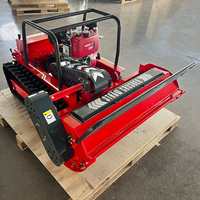 Mesin Pemotong Rumput Diesel Tipe Crawler Laris Manis Lebar Pemotongan 80-120cm Mesin Pemotong Rumput Robot