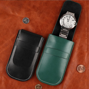 Wholesale PU Leather <b>Watch</b> Storage Bags Ready-to-assemble Flip-top <b>Watch</b> Storage Bags Wristwatch Bags Custom logo Gifts - Product Image 2
