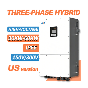อินเวอร์เตอร์ไฮบริดแบบสามเฟส 30000 วัตต์ UNC UL1741 ระบบออนกริด/ออฟกริด 150v/300V 4MPPT แรงดันไฟฟ้า 150-850v 120v/208v 460v/480v - Product Image 1
