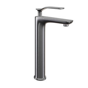 ก๊อกผสมอ่างล้างหน้าแบบก้านโยกเดี่ยว HERA รุ่น 8102 สี Gun Metal ดีไซน์คลาสสิกสำหรับห้องน้ำสไตล์ดั้งเดิมและคลาสสิก ทำจากทองเหลือง - Product Image 2