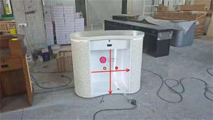 Yicheng Belleza Venta al por mayor Salón de belleza Mostrador de recepción Recepción Salones de peluquería Mostradores de recepción con precio barato - Product Image 2