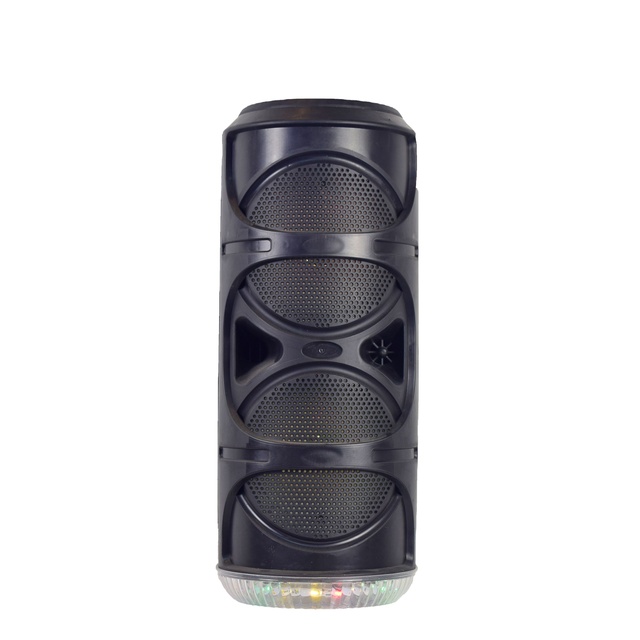 10W 8-Inch Party Speaker with RGB LED Lights Remote Control Outdoor & Home Theater Portable Stereo Speaker System