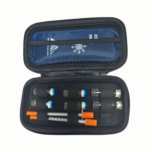 Étui de transport rigide en EVA à 9 compartiments pour flacons de 3 ml et 5 ml, avec fermeture éclair, léger et résistant à l'eau, pour le transport d'insuline et de peptides - Product Image 2