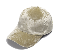 Casquettes de baseball vintage personnalisées de haute qualité, vierges, à 6 panneaux, en velours, à visière incurvée, avec logo brodé en 3D, style « Dad Hat »