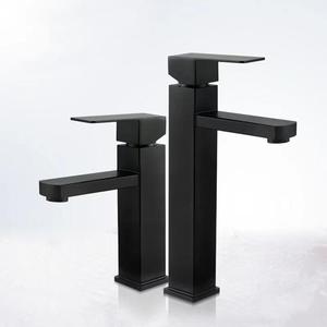 Robinet de lavabo monocommande en acier inoxydable 304, design minimaliste, à poser sur le comptoir, avec cartouche céramique à trou unique - Product Image 1