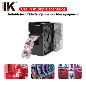 เครื่องจ่ายตั๋วในตัวเครื่องล็อตเตอรี่พลาสติกเรียบและโลหะสำหรับการสื่อสารแบบมีสายสำหรับการออกตั๋วบิงโก - Product Image 2