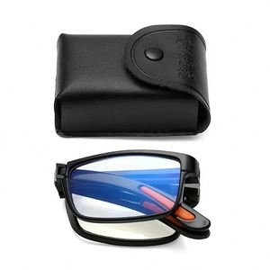 Vente en gros de lunettes de lecture pliables anti-lumière bleue pour hommes et femmes, portables, de +1,0 à +4,0 - Product Image 6