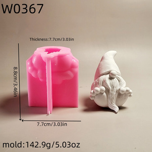 Moldes de fundición de resina hechos a mano para adornos decorativos DIY Moldes enanos de silicona de estilo Ins W0367 - Product Image 2