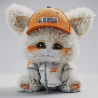 Accessoires de photographie de haute qualité bijoux créatifs simulés de petit chat de renard pour les ornements de jouets pour enfants