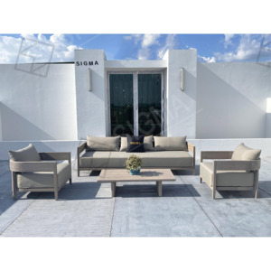 Sigma Garden Patio Color personalizado 2 3 Seat Sofá Fabricante All-season Sofá de madera maciza Muebles de exterior de teca - Product Image 2