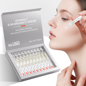 Tubes de sérum pour le visage léger à la vitamine C et HA Radiance pour les taches brunes et la perte de fermeté Krone Glow Skin