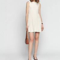Robe jupe plissée en coton décontracté de nouveau style pour femmes et filles ODM grande taille mode simple pour l'été et le printemps