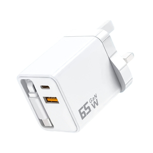 <span class=keywords><strong>Chargeur</strong></span> mural rétractable <span class=keywords><strong>65W</strong></span> avec câble <span class=keywords><strong>Chargeur</strong></span> USB 3 ports <span class=keywords><strong>Chargeur</strong></span> rétractable à charge rapide pour iPhone 17 Samsung <span class=keywords><strong>Huawei</strong></span> - Product Image 1