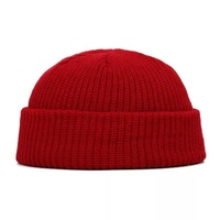Logotipo personalizado con patrón de ojos grandes, gorro térmico, guisantes de lana en Landlord ha Hat Tela acrílica súper elástica Logotipo personalizado Soft Ela