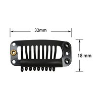 Clips à perruque de 3,2 cm, clips à pression pour extensions de cheveux, tissage en forme de fil, postiches à 9 dents, accessoires et outils de coiffure