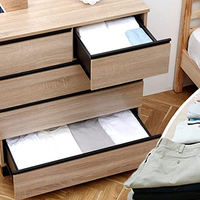 Chambre à coucher en bois anti-chute 4 commode tiroir de rangement salon armoire de rangement