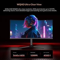 Moniteur d'affichage vidéo de jeu WQHD HD 24/27/32/34 pouces 1500R 5K Conception de bureau Ordinateur IPS LCD 540HZ 1ms de temps de réponse