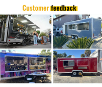 Cuisine mobile, remorque de restaurant, chariot à hot-dogs, camion de vente de pizzas, chariot à café, remorque alimentaire, camion alimentaire entièrement équipé