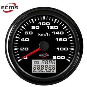 नई 85 मिमी मोटरसाइकिल जीपीएस स्पीडोमीटर गेज <span class=keywords><strong>200</strong></span> किमी/घंटा यात्रा माइलेज 9-32v 316l बेजल आठ रंग बैकलाइट - Product Image 5