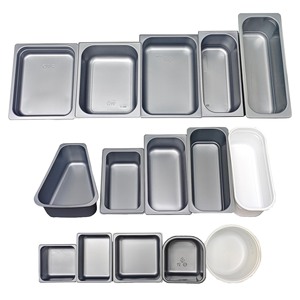 Bac à glace noir en <span class=keywords><strong>plastique</strong></span> de 5 <span class=keywords><strong>litres</strong></span> avec couvercle, personnalisable, pour présentoirs de gelato et chariots de congélation - Product Image 5