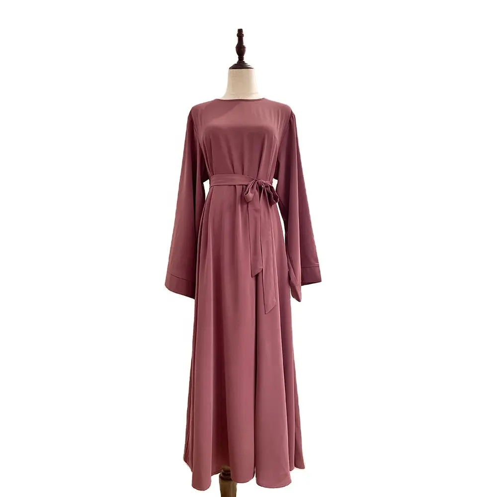2021 Amazon Лидер продаж Макси длинный рукав средний восток Арабский исламский халат Женская скромная абайя мусульманское платье для женщин