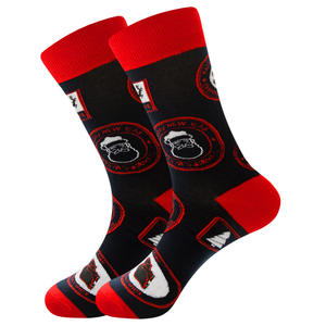 Chaussettes <span class=keywords><strong>de</strong></span> Noël amusantes et festives pour hommes et femmes, motif <span class=keywords><strong>de</strong></span> Père Noël mignon, tricotées en coton, antibactériennes, absorbant la transpiration - Product Image 6