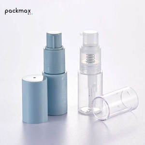 Transparent plastic PET talcum powder spray <b>bottle</b>, skin-use spiral powder <b>pump</b> care - Product Image 1