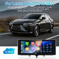 Radio para Auto Navihua de 12.3 Pulgadas con Carplay, GPS, Navegación, Reproductor Multimedia de Video, Pantalla, Sistema de Audio para Lexus LX570 2016-2021