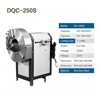 Industriële gember snij- en raspmachine DQC-250S voor het verwerken van knolgroenten in voedingsmiddelenindustrieën