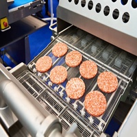 Machine automatique commerciale de formage de galettes de viande - Machine à galettes de burger, presse à hamburgers, moulageuse de bœuf, haute efficacité