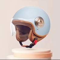 2024 nouvelle mode élégant couleurs sûres demi-visage moto accessoires casque pour motos Vintage casque