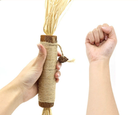 Extra groot zilveren wijnstok raffia matatabi fruit flexibel bijtbestendig natuurlijk tandenpoetsend kauwspeeltje voor katten om zelf te spelen