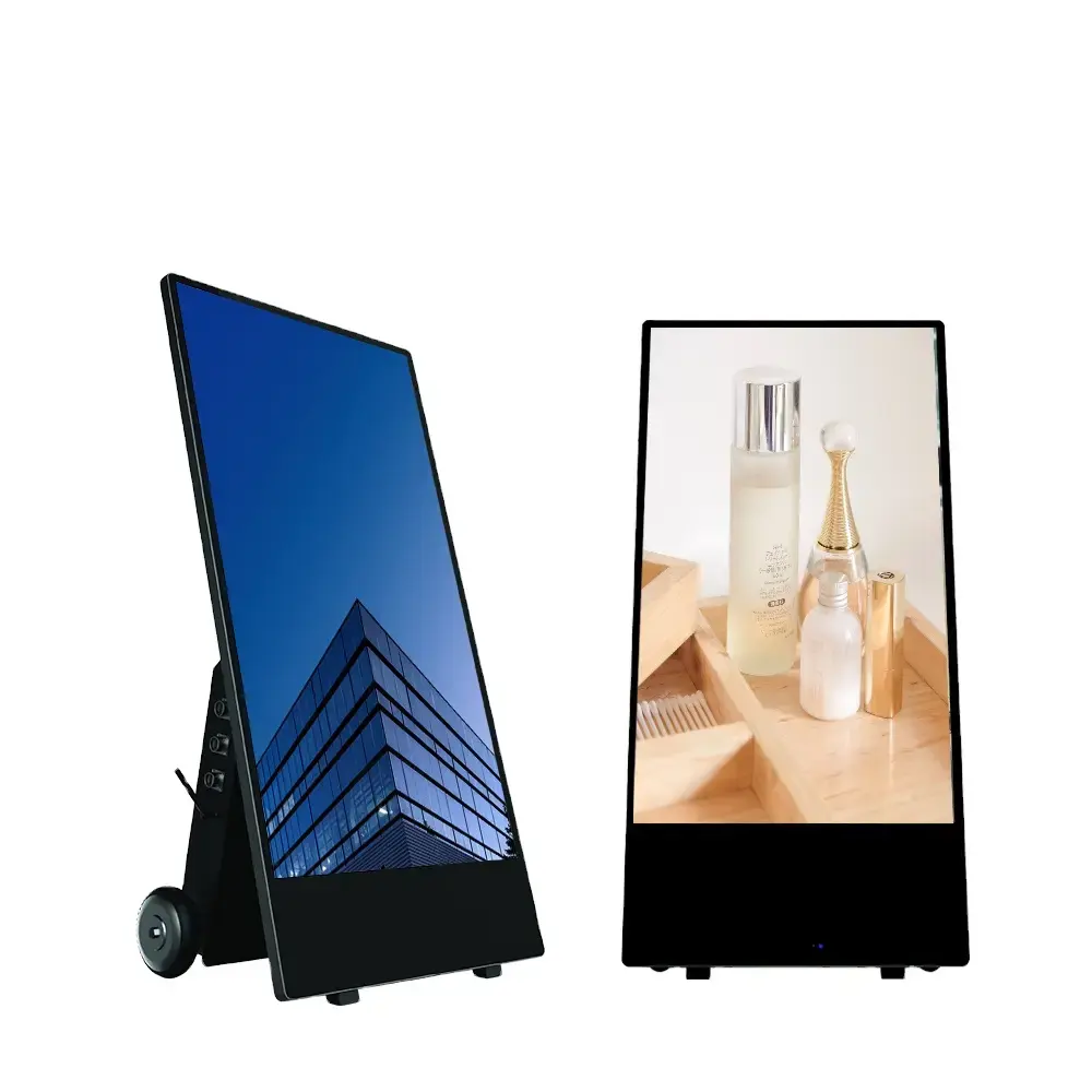 חדש פתרון ייחודי אנדרואיד WIFI 43 אינץ LCD מגע מסך חיצוני פרסום נגן נייד דיגיטלי שילוט ותצוגה