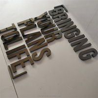 Letrero de canal de acero inoxidable personalizado Letra de metal para decoración Logotipo de negocios Letra de pared
